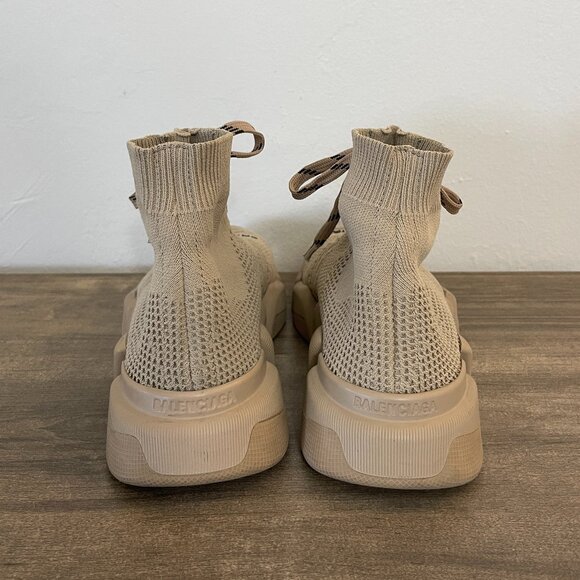 Balenciaga Speed 2.0 Lace-up Knit Sneaker in Beige size 36 - Picture 6 of 8